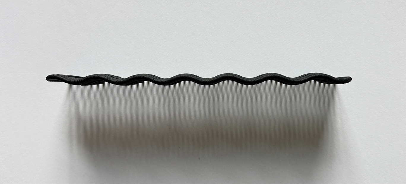 Beastie comb prototype side view
